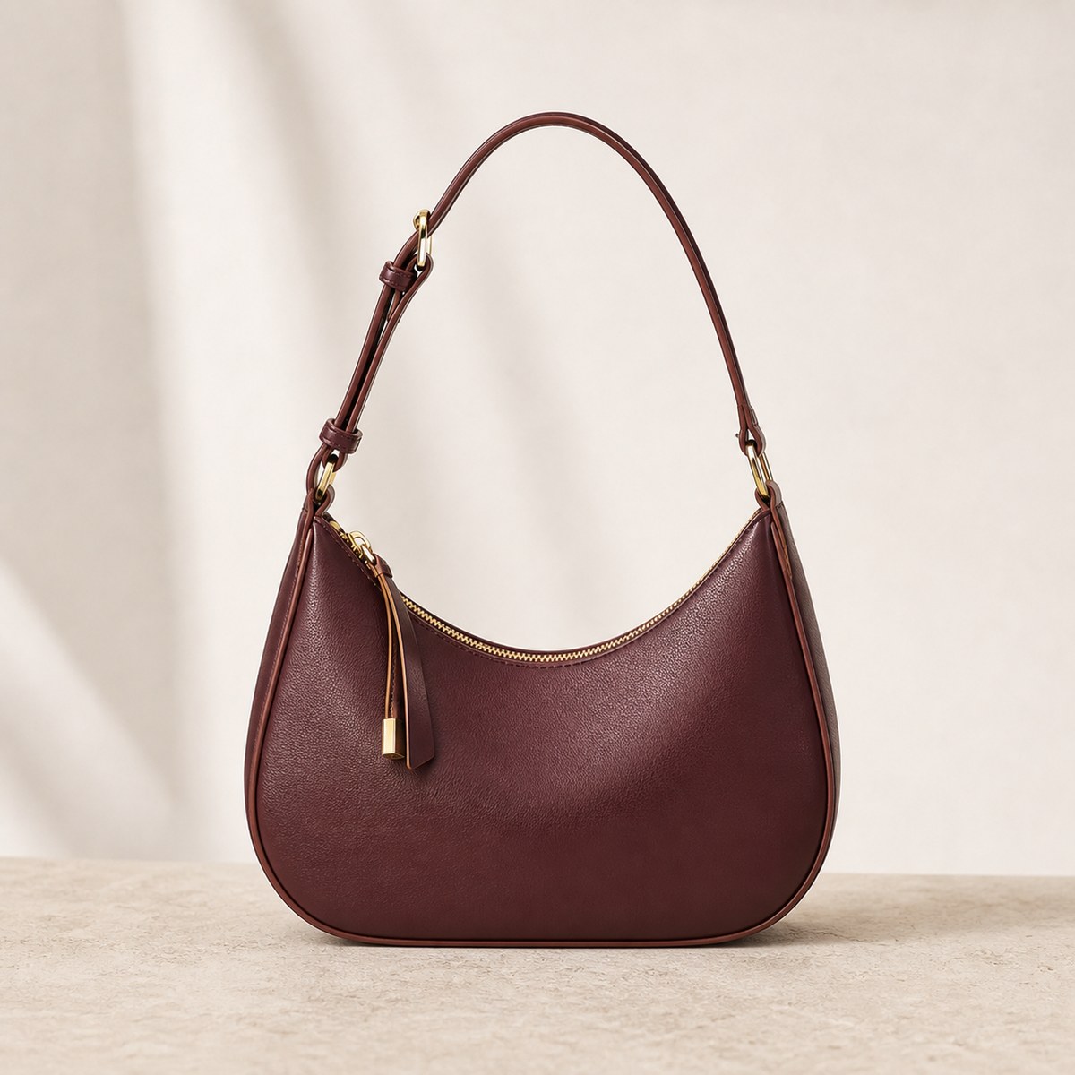Soft Crescent Shoulder Bag