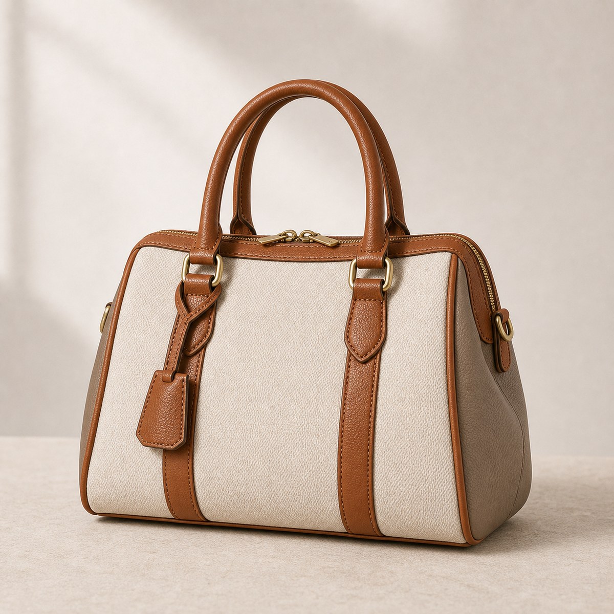 Textured Soft Satchel Bag